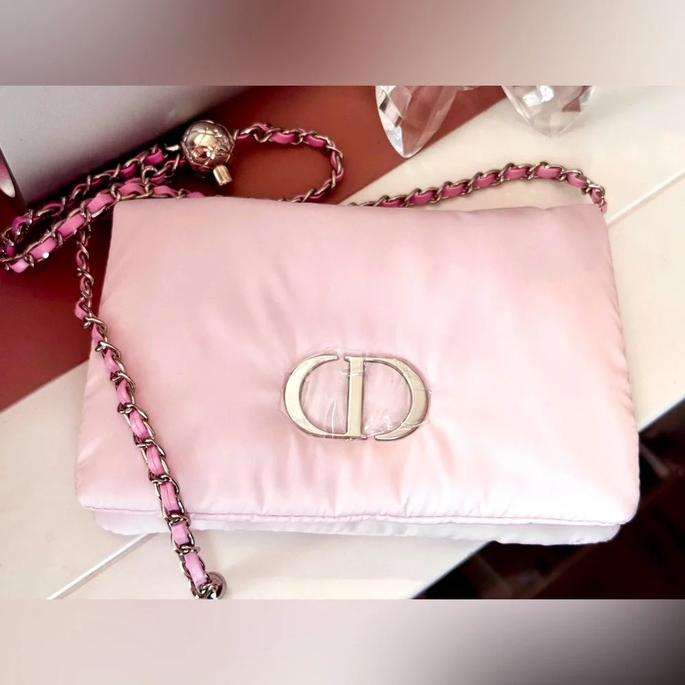 Dior Beauty Pink Puffy Cosmetic Bag